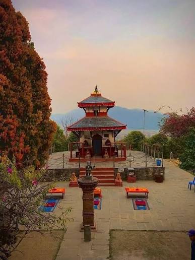 Bhadrakali Temple Pokhara Top Hilltop Hindu Shrine