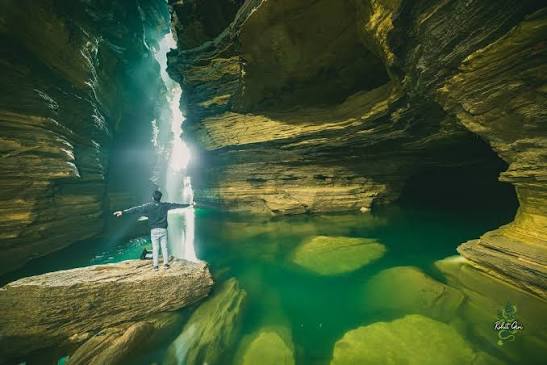 Inside Underground Cave Shrine Pokhara