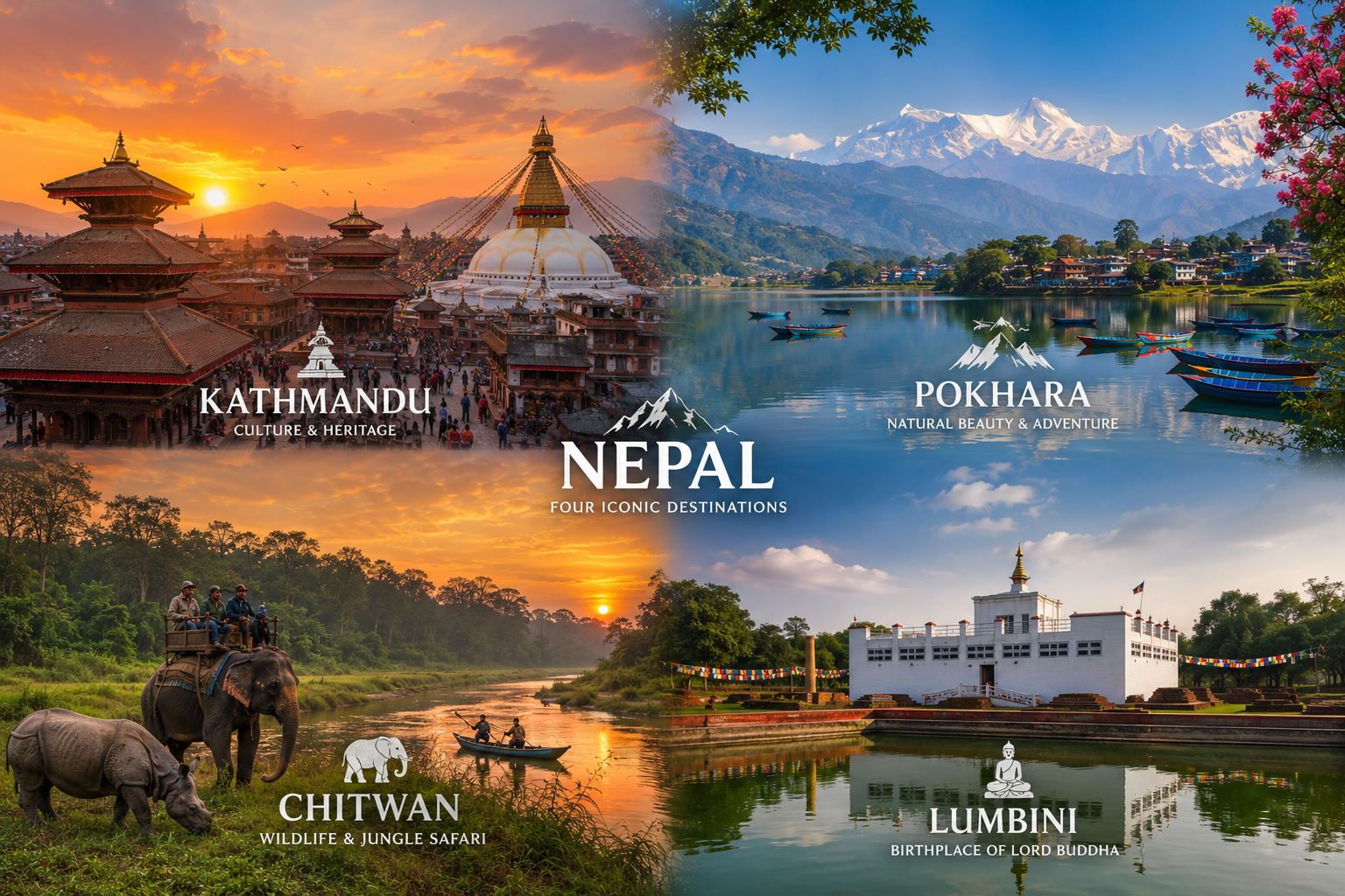 7 Days Kathmandu Pokhara Chitwan Lumbini Tour