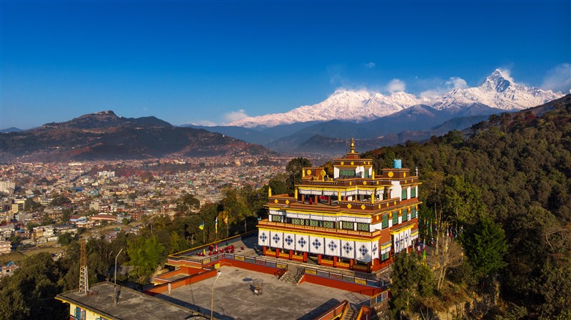 Matepani Gumba Buddhist Monastery Pokhara Grand Architecture