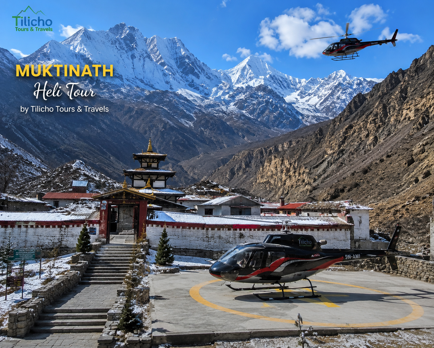 Pokhara to Muktinath Helicopter
