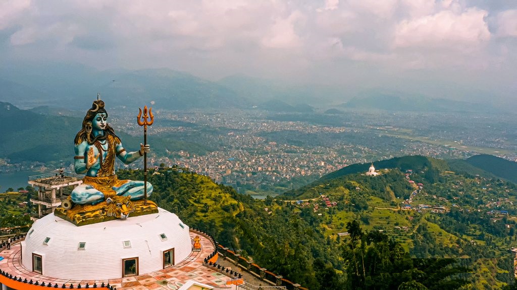 Lord Shiva Temple Mountain View Pokhara